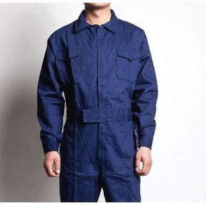 Planet Gates Dark blue / M Men Work Overalls Long Sleeve Working Coveralls Comfortable Cotton Labor Uniforms Workwear Repairman Auto Repair Plus Size M-4XL