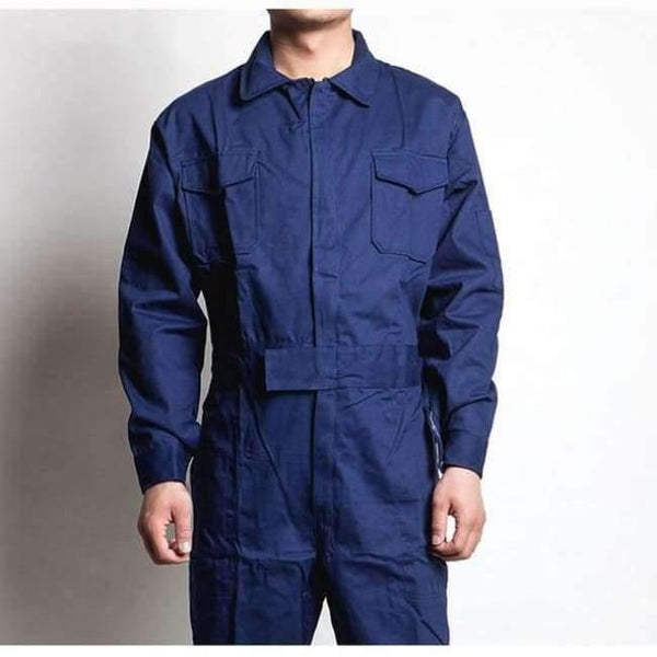 Planet Gates Dark blue / M Men Work Overalls Long Sleeve Working Coveralls Comfortable Cotton Labor Uniforms Workwear Repairman Auto Repair Plus Size M-4XL