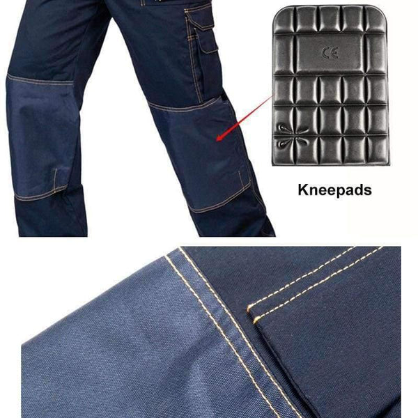 Planet Gates dark blue / S Men Women Work Coveralls Multi-functional Pockets Repairman strap Jumpsuits Pants Top quality Workwear Uniforms