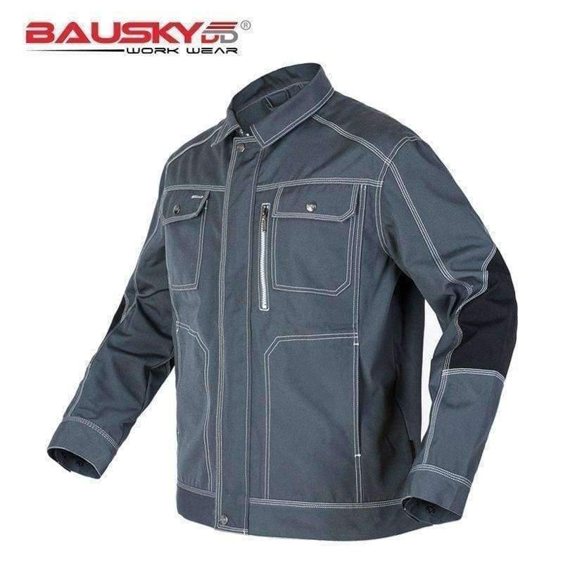 Planet Gates dark blue / S Men Workwear Jacket High quality Multi pockets Long-sleeved Work clothes uniforms Male mechanic construction Working Jackets