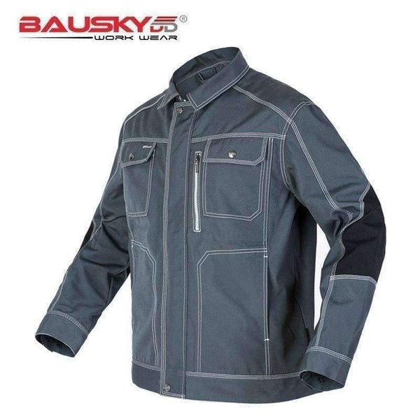 Planet Gates dark blue / S Men Workwear Jacket High quality Multi pockets Long-sleeved Work clothes uniforms Male mechanic construction Working Jackets