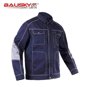 Planet Gates dark blue / S Men Workwear Jacket High quality Multi pockets Long-sleeved Work clothes uniforms Male mechanic construction Working Jackets