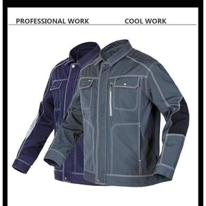 Planet Gates dark blue / S Men Workwear Jacket High quality Multi pockets Long-sleeved Work clothes uniforms Male mechanic construction Working Jackets