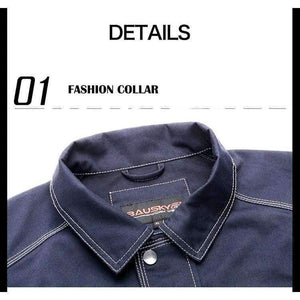 Planet Gates dark blue / S Men Workwear Jacket High quality Multi pockets Long-sleeved Work clothes uniforms Male mechanic construction Working Jackets
