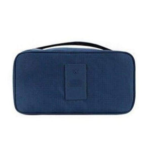 Planet Gates dark blue Travel Stroage Bag Lady Make up cosmetic Toiletries Clothes Bra organization Weekend Overnight Underwear Accessories