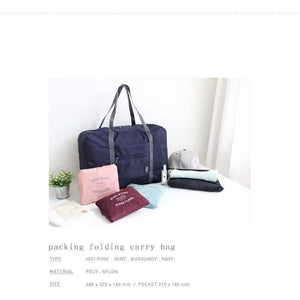 Planet Gates Dark Blue Voyage Weekend Duffel Hand Luggage Duffle Nylon Foldable Women Travel Bag Female Large Capacity Cabin Handbag