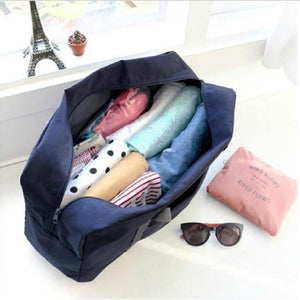 Planet Gates Dark Blue Voyage Weekend Duffel Hand Luggage Duffle Nylon Foldable Women Travel Bag Female Large Capacity Cabin Handbag
