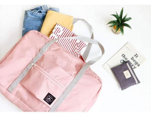 Planet Gates Dark Blue Voyage Weekend Duffel Hand Luggage Duffle Nylon Foldable Women Travel Bag Female Large Capacity Cabin Handbag