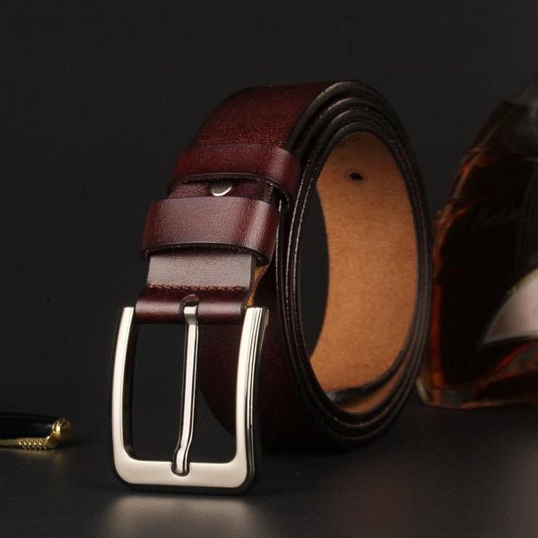 Genuine Leather Belts For Man Top Quality Male Casual Pin Buckle Belt Men Belt Leather Luxury Brand