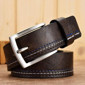 Men's Genuine Leather Belts Designer Leisure Belt for Man Pin Buckle Business Dress Male Dropshipping