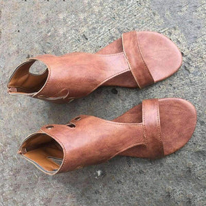 Planet Gates dark brown / 5 Women Shoes Soft Women Casual Summer Shoes Female Zip Plus Size 35-43 Sandals Beach Shoes Women