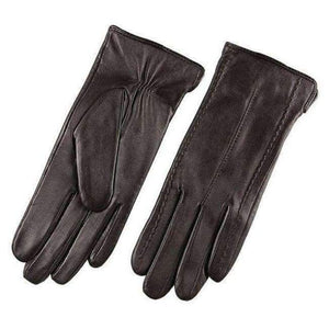 Planet Gates dark brown / S High Quality Elegant Women Genuine Lambskin Leather Gloves Autumn And Winter Thermal Hot Trendy Female Glove L085