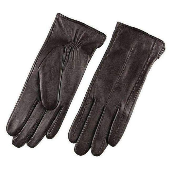 Planet Gates dark brown / S High Quality Elegant Women Genuine Lambskin Leather Gloves Autumn And Winter Thermal Hot Trendy Female Glove L085