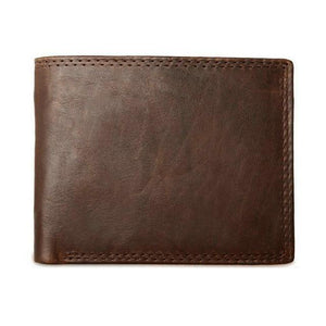Planet Gates Dark Brown wallet Cow Leather Men Wallets with Coin Pocket Vintage Male Purse Function Brown Genuine Leather Men Wallet with Card Holders