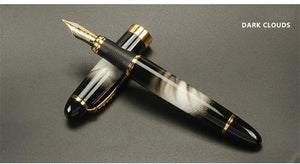 Planet Gates Dark Cloud Fountain pen Full metal Golden Clip luxury pens Jinhao 450 Caneta Stationery Office