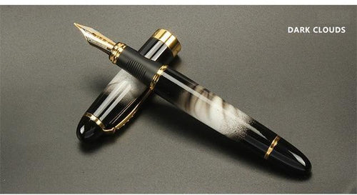 Planet Gates Dark Cloud Fountain pen Full metal Golden Clip luxury pens Jinhao 450 Caneta Stationery Office