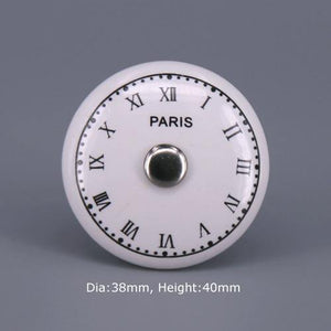 1x Classic White  Porcelain/Ceramic Drawer Pull Knob Cabinet Cupboard Door Handle Knob