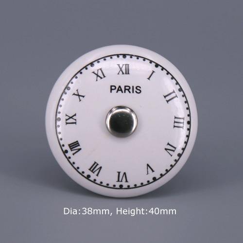 1x Classic White  Porcelain/Ceramic Drawer Pull Knob Cabinet Cupboard Door Handle Knob