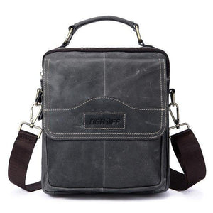Planet Gates Dark gray 1 Leather Bag Tablets designer Men Bags Shoulder Crossbody Bags Messenger Vintage Casual Handbags Bags For Male