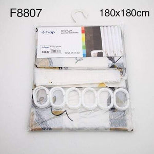 Planet Gates Dark Gray 180*180cm 180*200cm PE Waterproof Shower Curtain European floral Bathroom Curtain Bath Curtain With hooks F8851