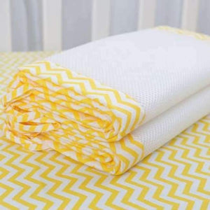 Planet Gates Dark Gray 2Pcs/Set Breathable Summer Baby Bedding Bumper Collision Half Around Baby Crib Bumpers Bedding Cotton Printing Mesh Safety Rails