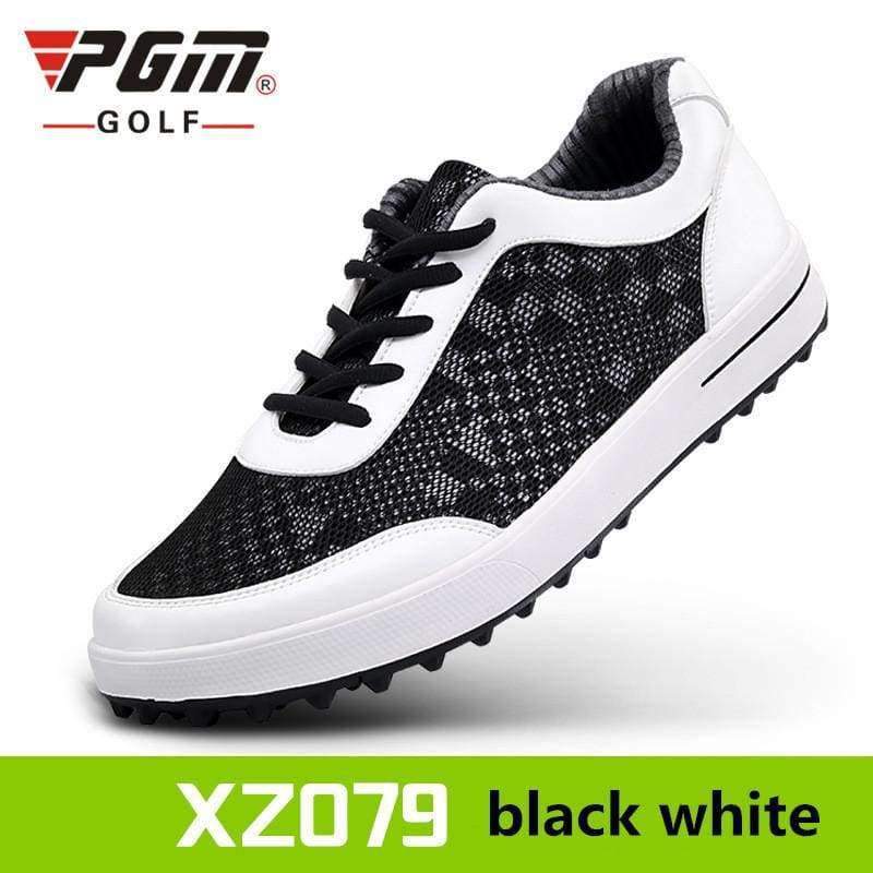 Planet Gates dark gray / 7 Summer new pgm golf men's super light ventilation no creases breathable net cloth sneakers