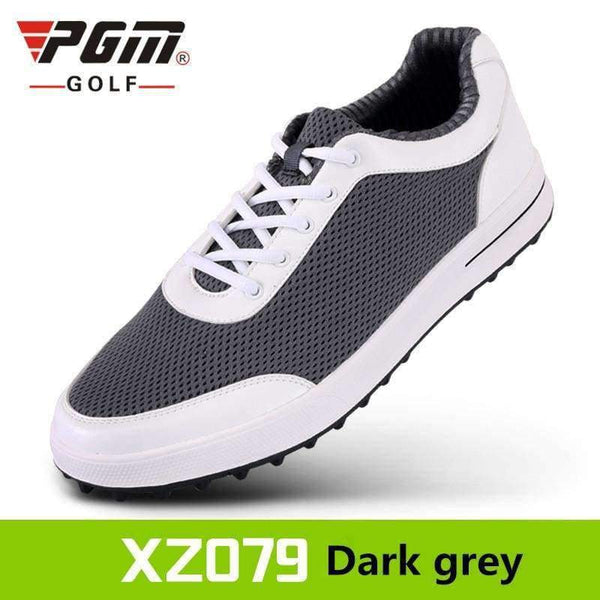 Planet Gates dark gray / 7 Summer new pgm golf men's super light ventilation no creases breathable net cloth sneakers