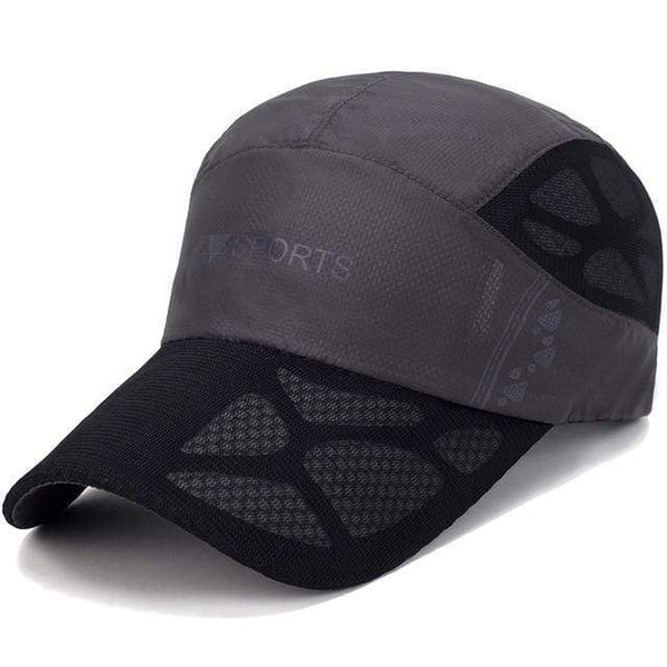 Planet Gates Dark Gray / Adjustable Men Mesh Cap Cycling Running Cap Baseball Tennis Hat Breathable Quick Dry Hat Bone Snapback Women Climbing Running Sport