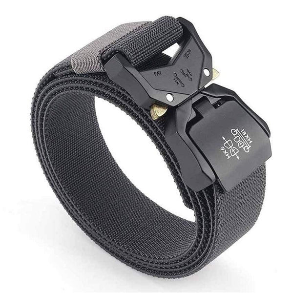 Jeans Belt For Men Aluminum Alloy Pluggable Buckle Training Tactical Belts Comfortable High Quality Male Belt Hunting