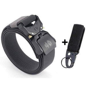 Jeans Belt For Men Aluminum Alloy Pluggable Buckle Training Tactical Belts Comfortable High Quality Male Belt Hunting
