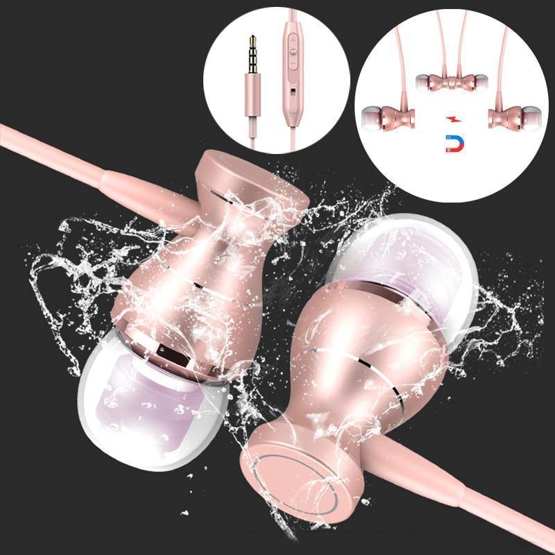 Planet Gates Dark Gray Earphone In-Ear Earphone Headset In-line Control Magnetic Clarity Stereo Sound With Mic Earphones For iPhone Mobile Phone MP3 MP4