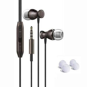 Planet Gates Dark Gray Earphone In-Ear Earphone Headset In-line Control Magnetic Clarity Stereo Sound With Mic Earphones For iPhone Mobile Phone MP3 MP4