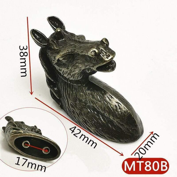 Furniture Cabinet Knobs and Handles Horse Head  Pull for Kitchen Handles Cupboard Wardrobe Dresses Drawer Creative Door Knob