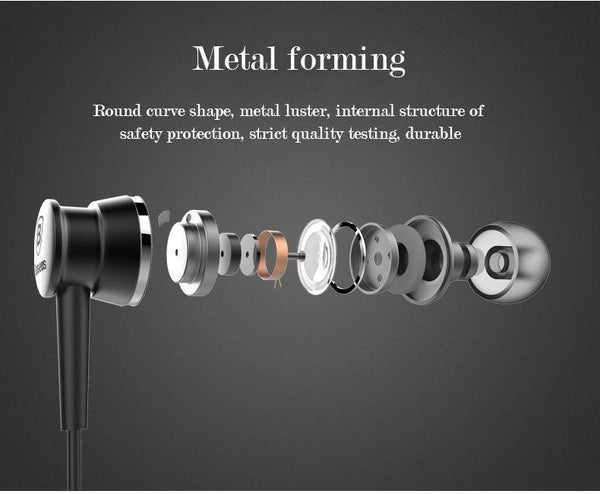 Planet Gates Dark Gray In-Ear Earphone Baseus Wired Stereo Earbuds Super Bass Headset With Mic Earphone For iPhone Xiaomi Samsung MP3 Mobile Phones