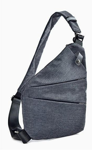 Planet Gates Dark Gray Left Men Messenger Bags Waterproof Crossbody Shoulder Bag for Male Small Casual Multifunctional Men/Women Business Chest Bags