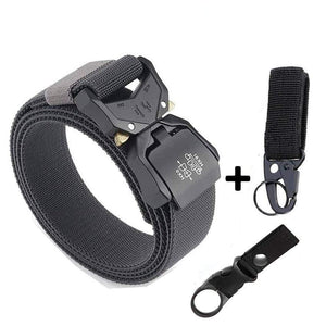 Jeans Belt For Men Aluminum Alloy Pluggable Buckle Training Tactical Belts Comfortable High Quality Male Belt Hunting