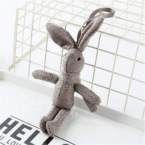 Planet Gates Dark Gray New Arrival Cute Soft Lace Dress Rabbit Stuffed Plush Animal Bunny Toy Pets Fashion For Baby Girl Kid Gift Animal Doll Keychain