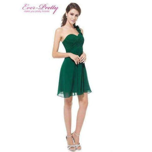 Planet Gates Dark Green / 12 Cocktail Dresses Pink Chiffon Short Dresses Elegant Ever Pretty EP03535 A Line 2018 Special Occasion Party Dresses