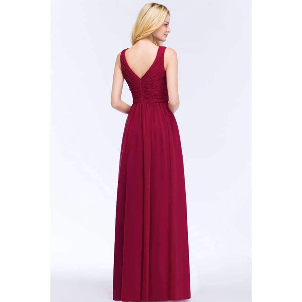 Planet Gates dark green / 2 One Shoulder Long Chiffon Evening Dresses 2018 Ruched Formal Dresses Party Gowns vestido de festa Custom Made