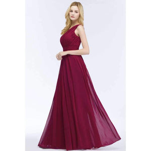 Planet Gates dark green / 2 One Shoulder Long Chiffon Evening Dresses 2018 Ruched Formal Dresses Party Gowns vestido de festa Custom Made