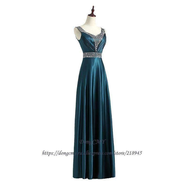 Planet Gates Dark green / 4 Formal long Evening Dress Vestido de Festa Longo V-Neck Fashion Robe de soiree Plus size Party Gown