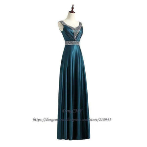 Planet Gates Dark green / 4 Formal long Evening Dress Vestido de Festa Longo V-Neck Fashion Robe de soiree Plus size Party Gown
