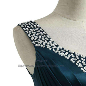 Planet Gates Dark green / 4 Formal long Evening Dress Vestido de Festa Longo V-Neck Fashion Robe de soiree Plus size Party Gown