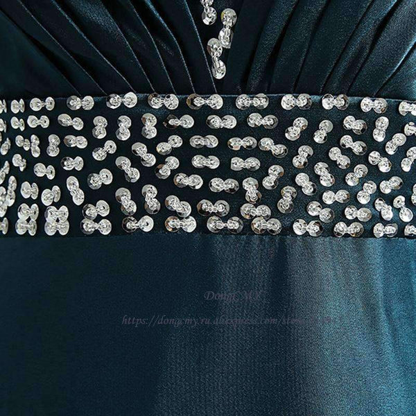 Planet Gates Dark green / 4 Formal long Evening Dress Vestido de Festa Longo V-Neck Fashion Robe de soiree Plus size Party Gown