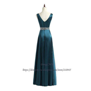 Planet Gates Dark green / 4 Formal long Evening Dress Vestido de Festa Longo V-Neck Fashion Robe de soiree Plus size Party Gown