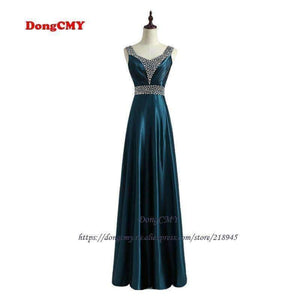 Planet Gates Dark green / 4 Formal long Evening Dress Vestido de Festa Longo V-Neck Fashion Robe de soiree Plus size Party Gown