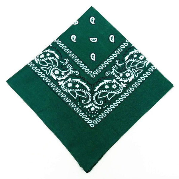 Fashion Women Cotton Bandana Scarf Square Female Bandanas 55cm*55cm Headwear Rock Girls Head Scarf Headbands Hair Accessories