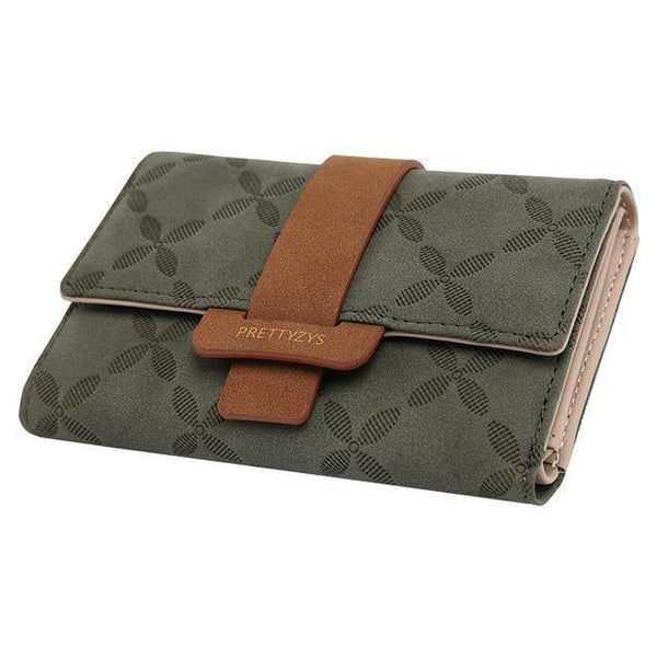 Planet Gates Dark Green Female Wallet Leather Women Wallets Floral Foldable Change Purse Credit Card Lady Coin Purses Holders For Girls Carteira