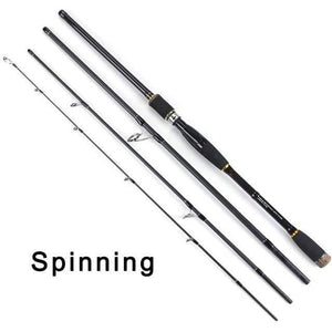 Planet Gates Dark Grey / 2.1 m Spinning casting Fishing Rod 100% Carbon Fiber 2.1m-3.0m 4 Section M Lure Rods Fast Action Pesca Travel Rod Fishing Tackle