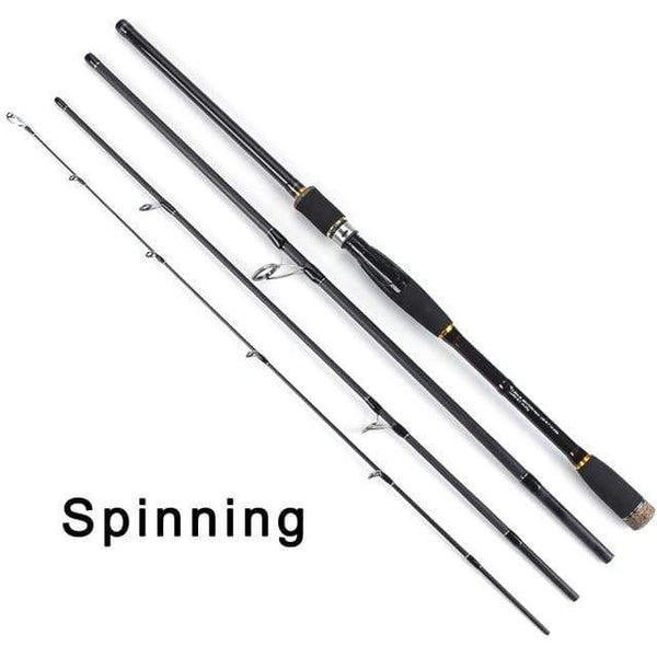 Planet Gates Dark Grey / 2.1 m Spinning casting Fishing Rod 100% Carbon Fiber 2.1m-3.0m 4 Section M Lure Rods Fast Action Pesca Travel Rod Fishing Tackle